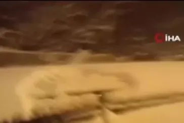 Ankara’da kar yağışı başladı!