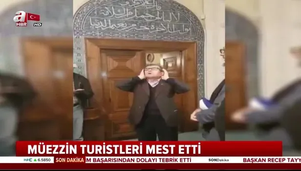 Ezanı beş farklı makamda okuyan müezzin turistleri hayran bıraktı