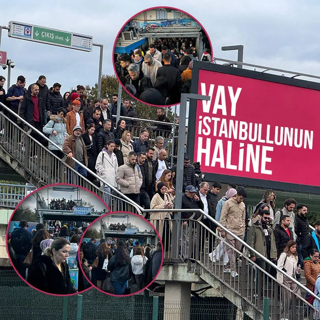 İstanbulda yine metrobüs çilesi! Duraklarda kuyruk oluştu