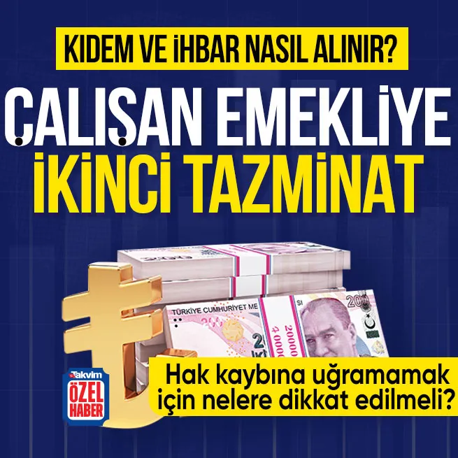 Çalışan emekliye ikinci tazminat