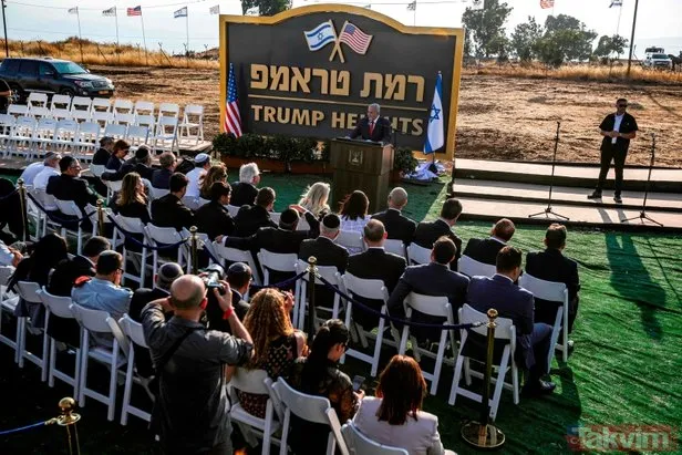 Golan’da Ramat Trump adı verilen yerleşim biriminin temeli atıldı