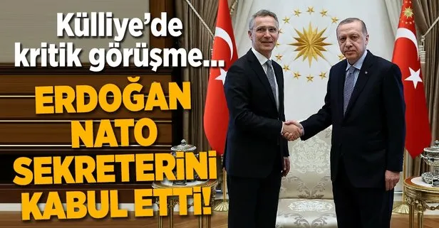 Cumhurbaşkanı Erdoğan, NATO Genel Sekreterini kabul etti