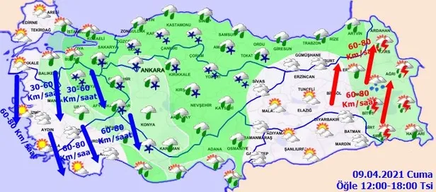 HAVA DURUMU | Meteorolojiden yoğun kar ve zirai don uyarısı! 9 Nisan İstanbul'da bugün hava nasıl olacak?-4