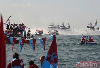 Karadeniz Fırtınası Trabzonspor şampiyonluğunu kutluyor: Binlerce taraftar sokaklara akın etti