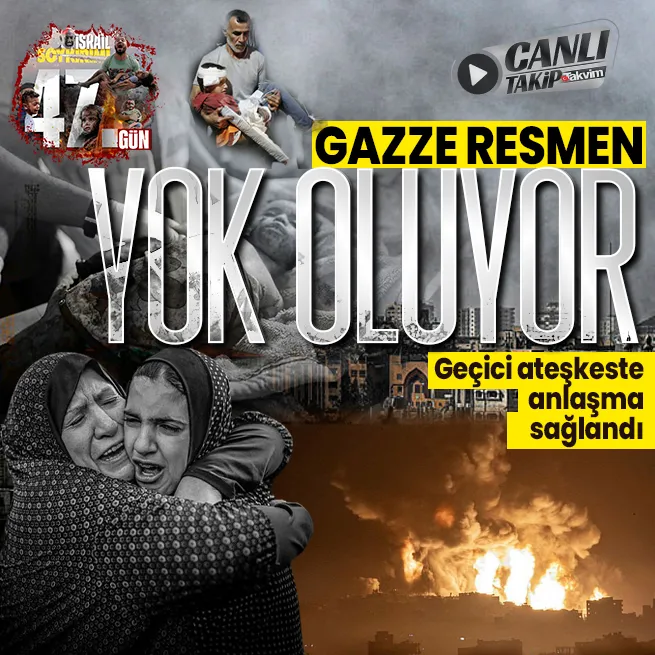 CANLI TAKİP | İsrail soykırımında 47. gün! Hamastan ateşkes mesajı geldi: İşgalcinin hedefi yine okullar ve hastaneler