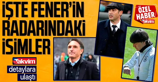 TAKVİM, Fenerbahçe'nin hedefindeki yeni teknik adamlara ulaştı! Paulo Fonseca, Joachim Löw ve Bruno Labbadia…