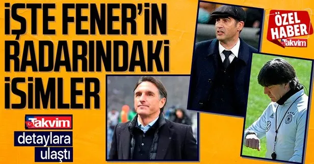 TAKVİM, Fenerbahçe’nin hedefindeki yeni teknik adamlara ulaştı! Paulo Fonseca, Joachim Löw ve Bruno Labbadia…