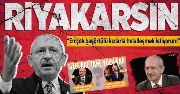 Başörtüsüne bez parçası diyen KK’dan riyakarlık!