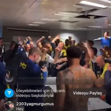 Fenerbahçeli futbolculardan Galatasaray’a şok küfür! İşte soyunma odası görüntüleri