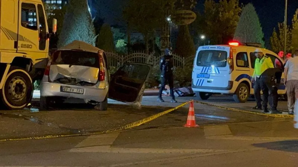 Konya’da kamyon otomobile çarptı: 1 ölü