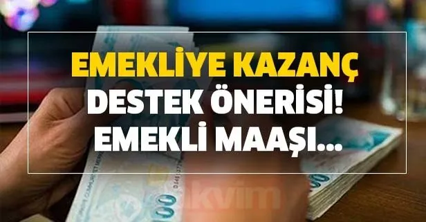 Emekliye kazanç destek önerisi! Emekli maaşı...