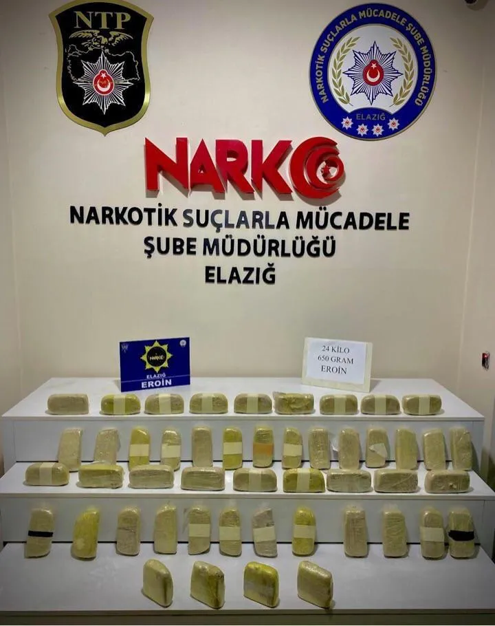 Son dakika: Elazığ'da 24 kilogram eroin ele geçirildi: 3 kişi tutuklandı-1