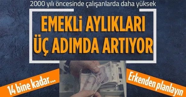 Emekli maaşına 3 ayrı hesap