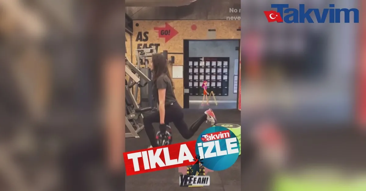 Hande Ataizi spor yaptığı anları paylaştı!