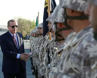 Erdoğan’ın Katar’da Türk birliğini ziyaretinde dikkat çeken ayrıntı