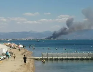 Edremit Körfezi’nde yangın! Yerleşim yerlerine ilerliyor