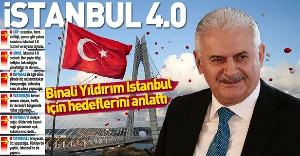 Binali Yıldırım, İstanbul için hedeflerini anlattı