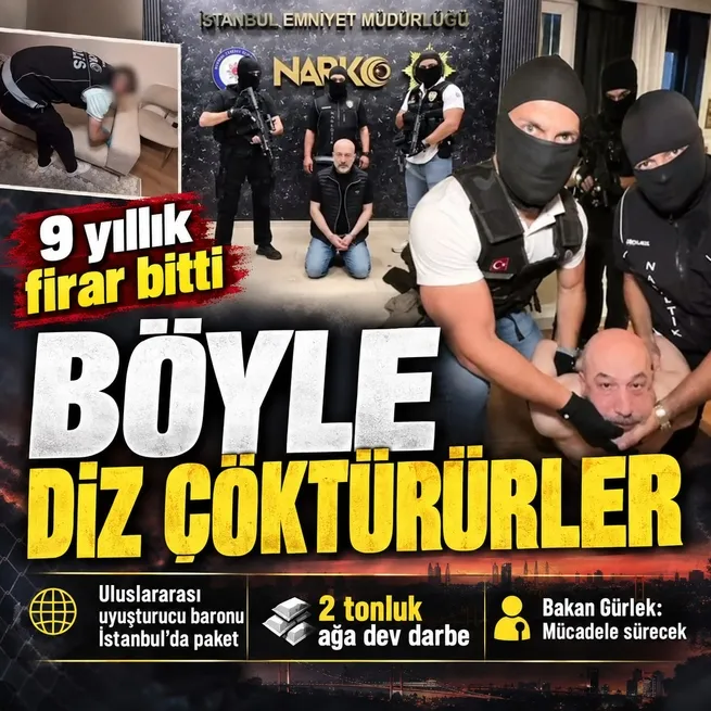 9 yıllık firar sona erdi! Uluslararası uyuşturucu baronu İslam Yakut Sarıyerde yakalandı