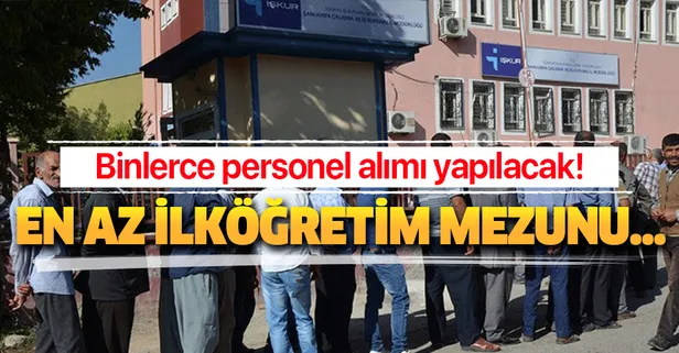 İŞKUR en az ilkokul mezunu güncel iş ilanları - İŞKUR 1260 güvenlik görevlisi çağrı merkezi personeli alımı başvuru şartları!