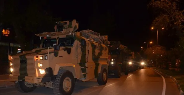 Türk Silahlı Kuvvetleri’nden Suriye sınırına askeri sevkiyat