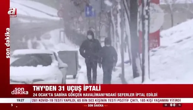 Son dakika: THY, olumsuz hava koşulları nedeniyle 31 seferi iptal etti