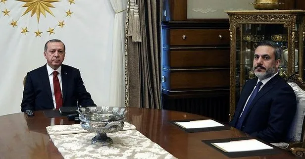 Başkan Erdoğan, Hakan Fidan’ı kabul etti