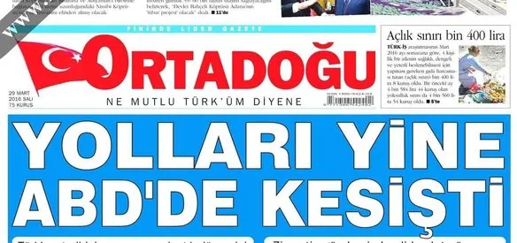 Ortadoğu Gazetesi yayın hayatına başladı.
