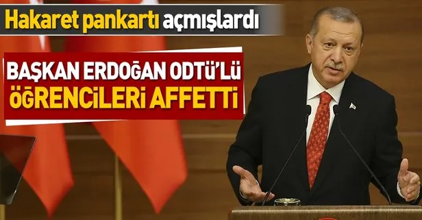 Erdoğan’dan ODTÜ’lü öğrencilerle ilgili karar!