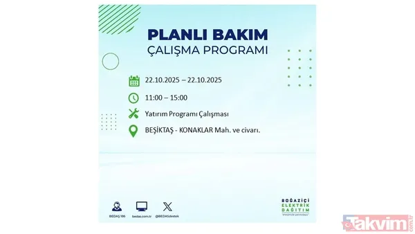 İstanbul elektrik kesintisi: 23 ilçe için saat verildi! BEDAŞ duyurdu - 18