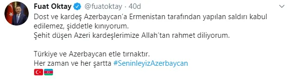 Fuat Oktay'dan Ermenistan'a sert tepki: Türkiye ve Azerbaycan etle tırnaktır-1