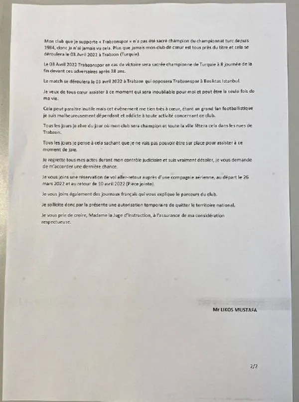 Fransız yargıçtan gurbetçi taraftar Mustafa Likos'a şampiyonluk izni! Trabzonspor’un şampiyonluğunu ve oraya gelmeyi düşünüyorum.-9