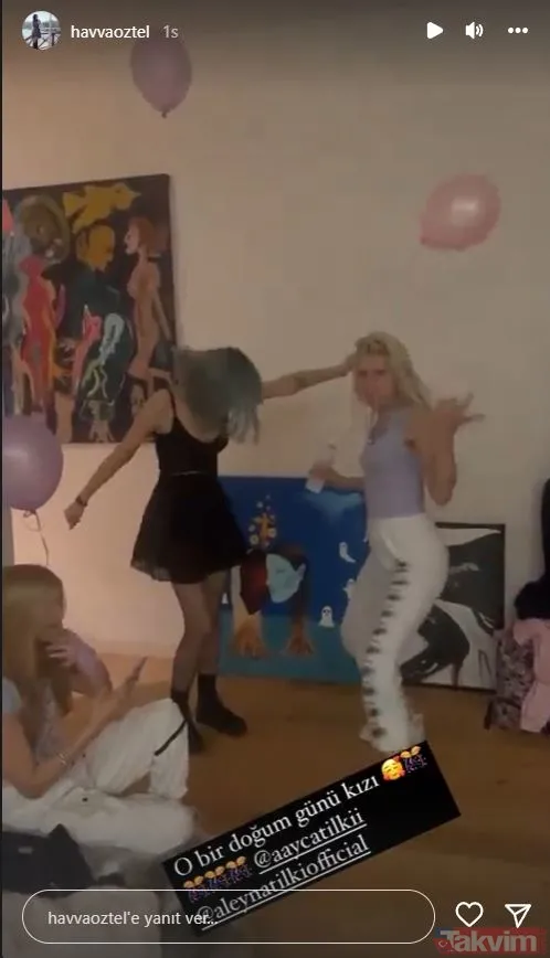 Aleyna Tilki kardeşi Ayça Tilki'nin doğum gününde coştu! Kalça dansı yaptı o anlarını annesi Havva Öztel yayınladı! Babası ise... - 8