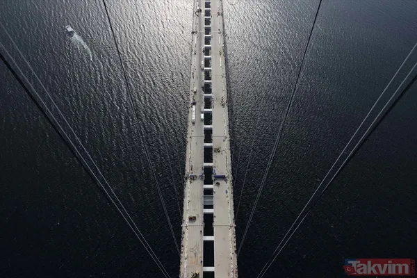 1915 Çanakkale Köprüsü 318 metre yükseklikten görüntülendi - 4