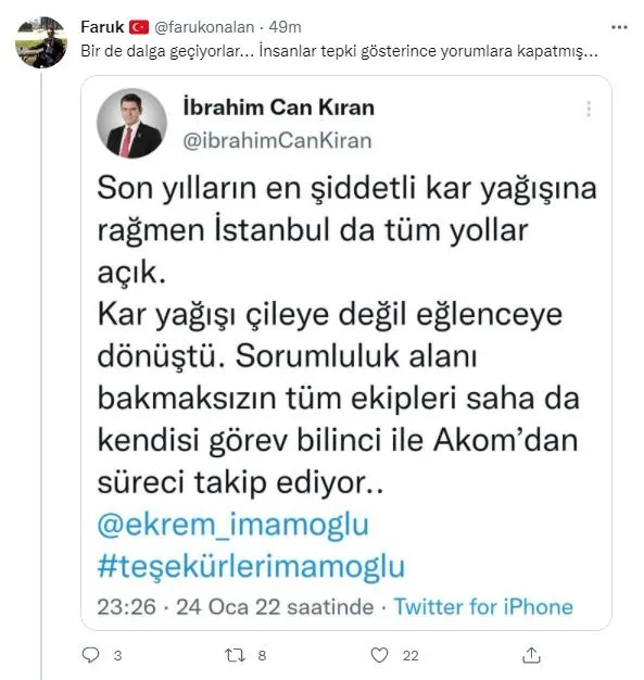 CHP'li İBB İstanbulluya kabusu yaşatırken onlar alay ediyor! CHP'li İbrahim Can Kıran, Ekrem İmamoğlu'na teşekkür etti-9