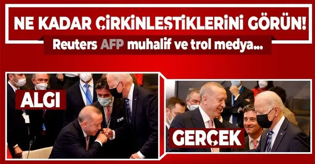 İşte Başkan Erdoğan-Biden görüşmesindeki algı operasyonunu çürüten görüntüler