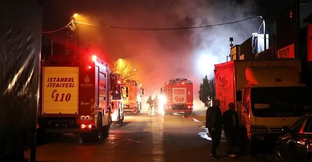 Ataşehir’de deterjan fabrikasında yangın