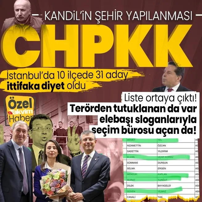 Terörün siyasi ayağı DEM Parti ilk defa İBBde grup kuracak: 10 ilçede 31 DEMli CHP listelerinde Meclis üyesi adayı oldu