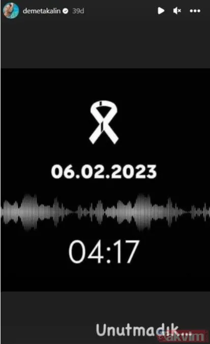 Ünlülerden 6 Şubat paylaşımları: Unutmadık, unutmayacağız! Alişan, Esra Erol, Demet Akalın, Pınar Altuğ, Özge Törer, Burak Özçivit... - 20