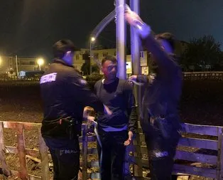 Ailesi direğe bağladı bekçiler kurtardı