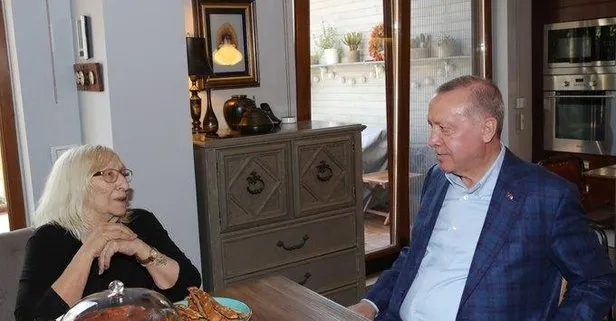 Başkan Erdoğan, Alev Alatlı'yı ziyaret etti