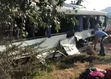 Muğla'da tur otobüsü kaza yaptı