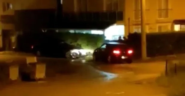 Eşiyle tartıştı hıncını kayınbiraderinin aracından çıkardı! O anlar kamerada