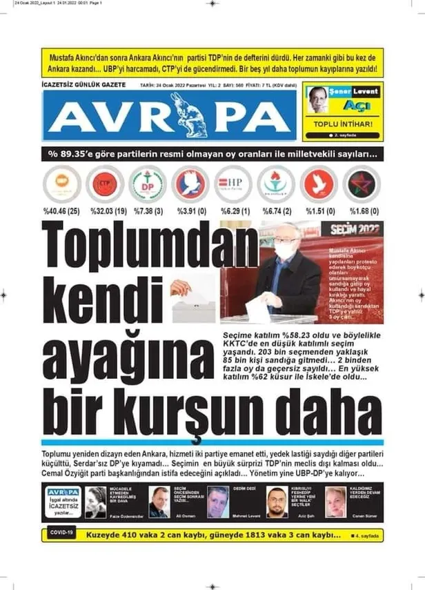 KKTC'de seçimi UBP kazandı! Türkiye düşmanı Afrika gazetesine şok: Akıncı'dan sonra TDP'nin de defteri dürüldü-6