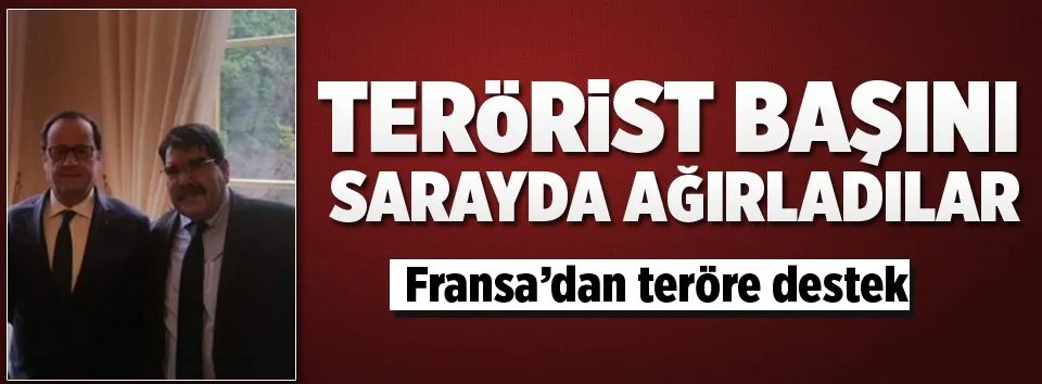 Terörist başını sarayda ağırladılar