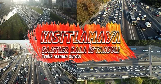 Son dakika: Sokağa çıkma yasağı öncesinde trafik yoğunluğu İstanbul trafik durumu Sokağa çıkma yasağından kimler muaf olacak?