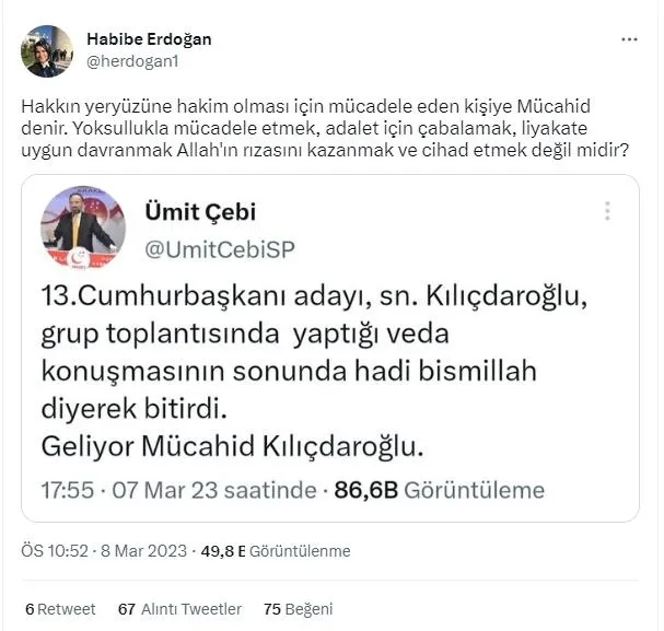 kemal-kilicdaroglunu-mucahid-ilan-eden-saadet-partisi-gik-uyesi-umit-cebiye-tepki-yagdi-sifatiniza-tukursek-tu-1678397992139.jpeg Bu görüş gayrı milli görüş! Saadet Partisi'nde Kılıçdaroğlu'nu 'Mücahid' ilan eden edene: "Cihat ediyor..." Anadolu Gençlik Derneği'nden tepki-5