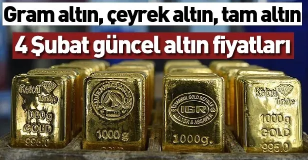 Altın fiyatlarında son dakika! 4 Şubat Gram altın, çeyrek altın ve tam altın fiyatları bugün ne kadar oldu?-1