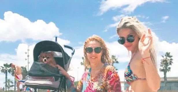 Gina’nın plaj keyfi