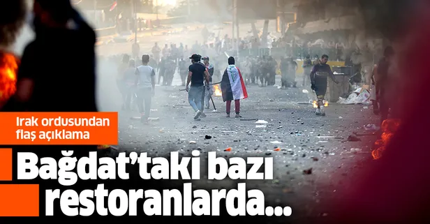 Irak ordusundan flaş açıklama: Bağdat'taki bazı restoranlarda EYP üretiliyor