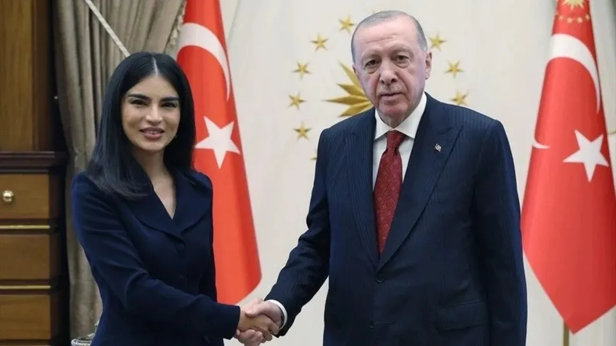 Başkan Erdoğan, Saida Mirziyoyeva'yı kabul etti